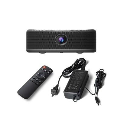 Metallischer gebürtiger intelligenter tragbarer Projektor 4k mit USB-Stecker-Schwarzem