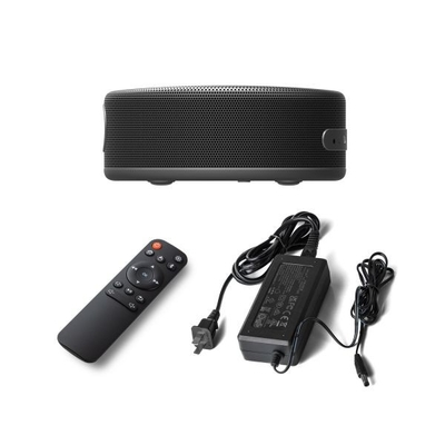Metallischer gebürtiger intelligenter tragbarer Projektor 4k mit USB-Stecker-Schwarzem