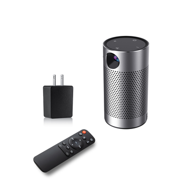 854*480 Mini Wifi Smart Pico Projector metallische HD Batterie DLP-Projektor-4400maH